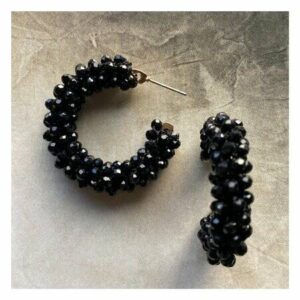 Oorbellen BLOOSZ - CANDY CREOOL ZWART