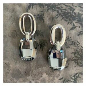 Oorbellen BLOOSZ - KADER FACET ANTRACIET